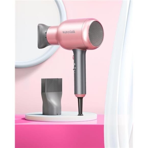 Wavytalk Ionic Hair Dryer Blow Dryer with Diffuser & Comb for Curly Hair - Picture 6 of 7